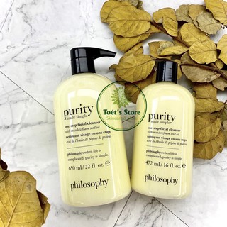 Sữa rửa mặt Philosophy Purity Made Simple 3 in 1 sạch sâu, làm dịu và làm ẩm làn da