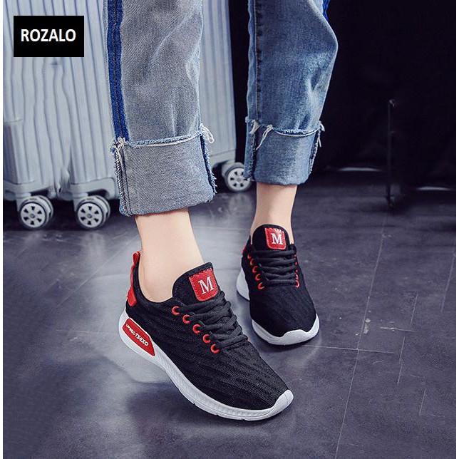 Giày sneaker thời trang nữ Rozalo RW42301B-Đen