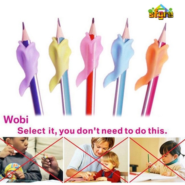 Set 5 Dụng Cụ Định Hình Tư Thế Cầm Bút Cho Bé