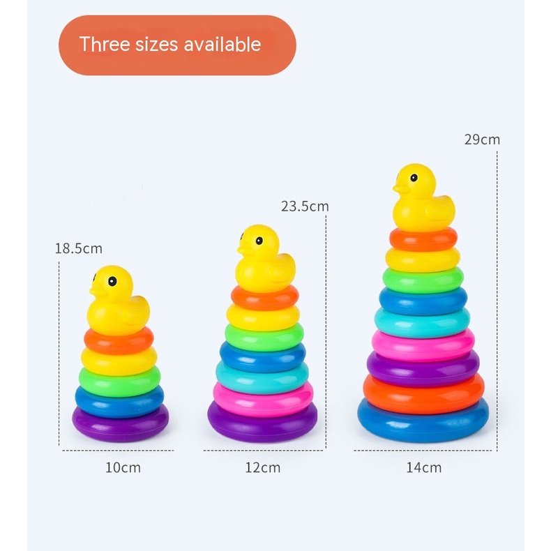 Đồ Chơi Xếp Chồng Bằng Silicone Nhiều Màu Sắc Dành Cho Trẻ Em