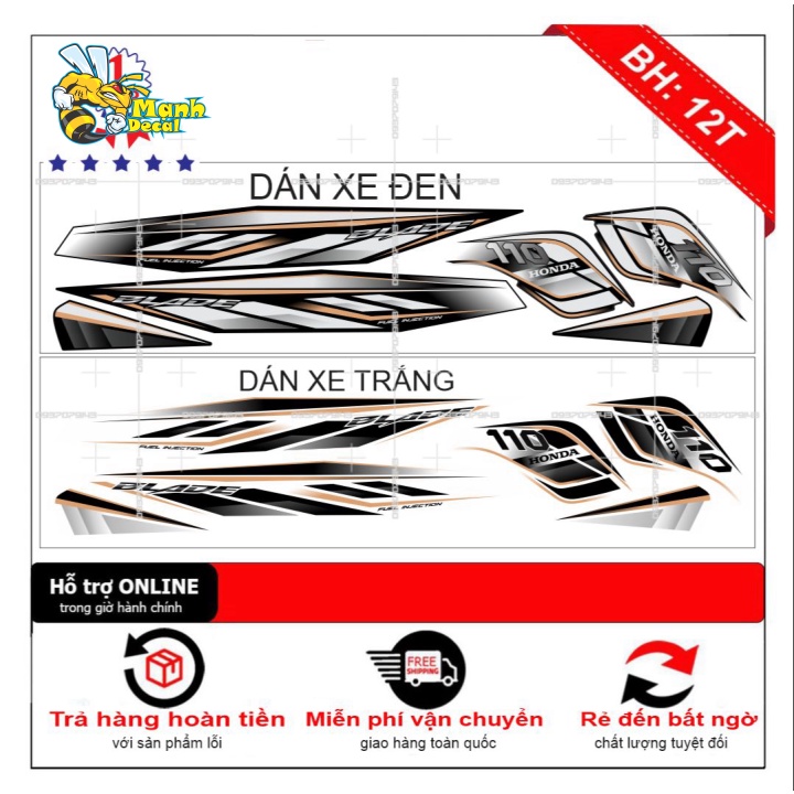 Ten rời xe wave BLADE 110