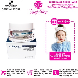 Kem dưỡng trắng da NÂNG TONE 3W Clinic Collagen White Shining Tone Up Cream Hàn Quốc