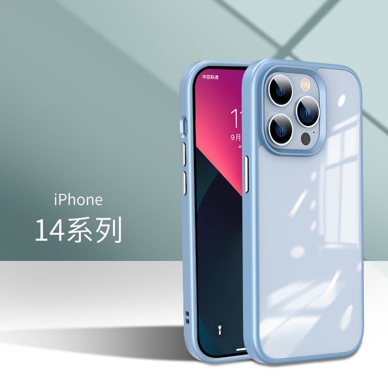 Ốp Điện Thoại Acrylic Trong Suốt Chống Sốc Sang Trọng Cho iPhone 14 12 13 14 Pro MAX 14 MAX