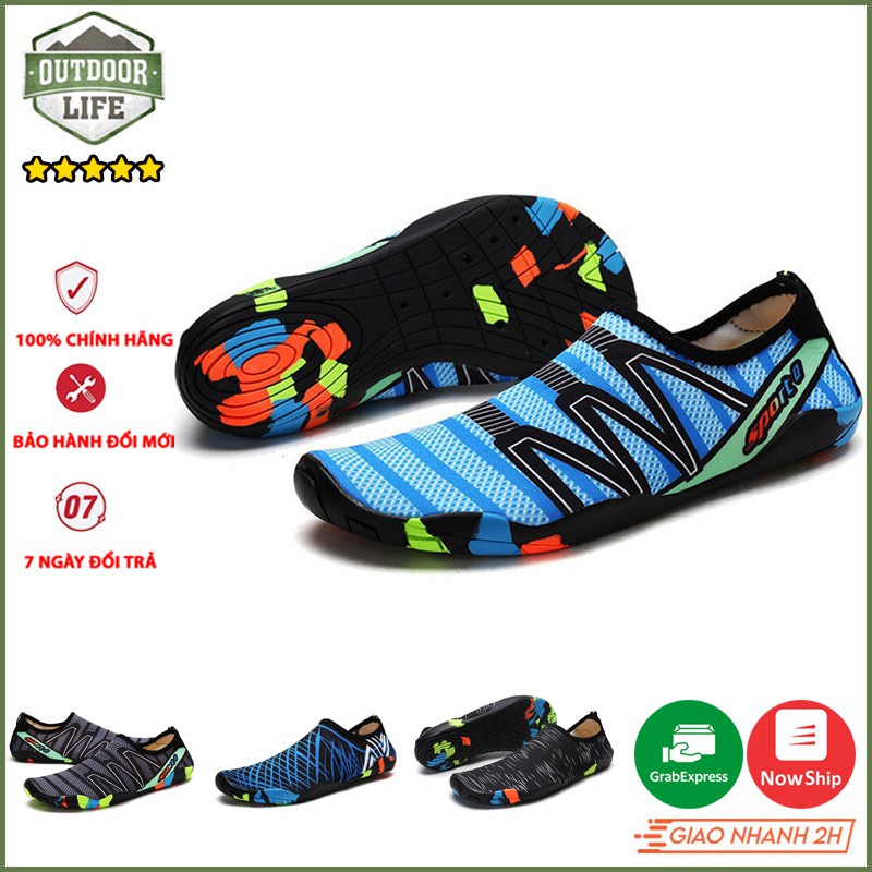 ❁Giày đi biển, bơi chống trơn trượt, vật sắc nhọn đâm vào chân đủ Màu và Size
