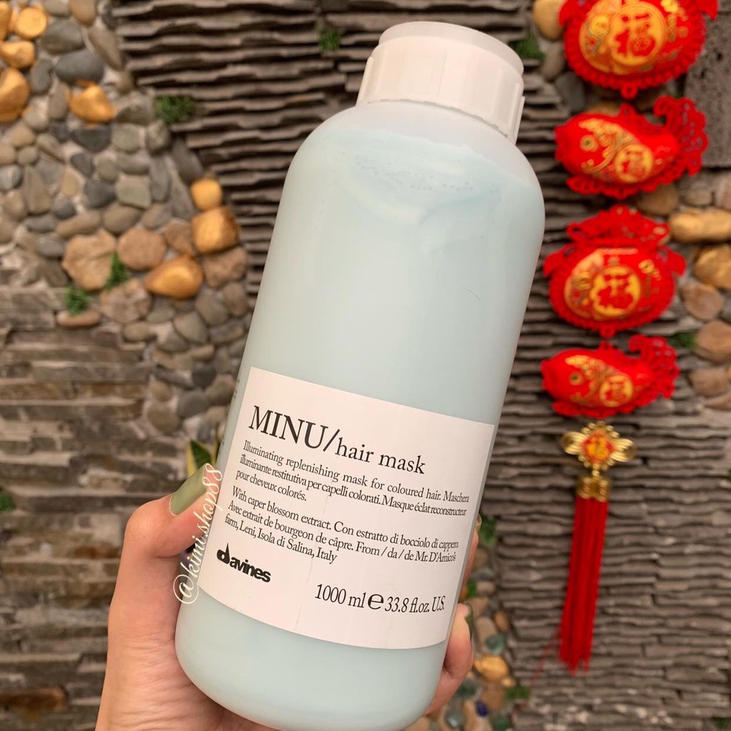 Mặt nạ dưỡng màu dành cho tóc nhuộm Minu Davines Hair Mask 1000ml