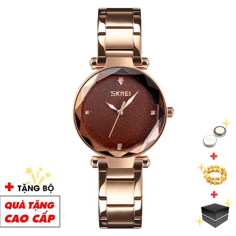 Đồng hồ nữ SKMEI chính hãng thời trang cao cấp mặt 3D lung linh trẻ trung chống nước chống xước SMW02  -SHOP NGỌC HUYỀN | BigBuy360 - bigbuy360.vn