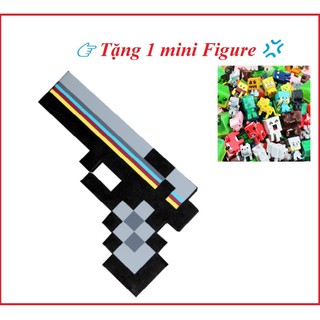 Đồ chơi súng ngắn Minecraft đen