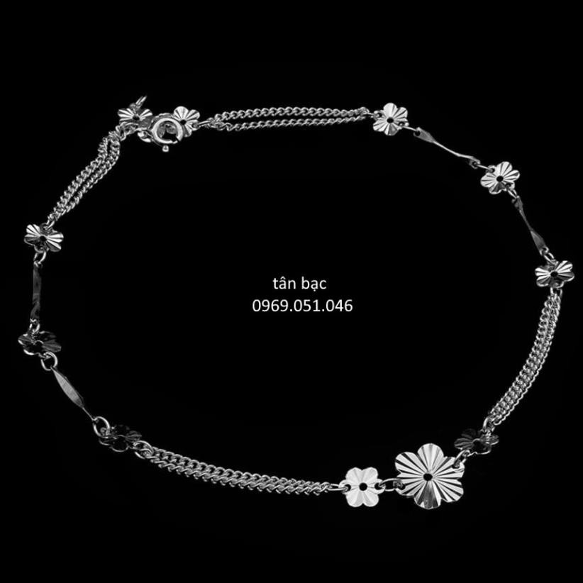 lắc chân nữ , bạc ta sáng đẹp , dày dặn , chắc chắn