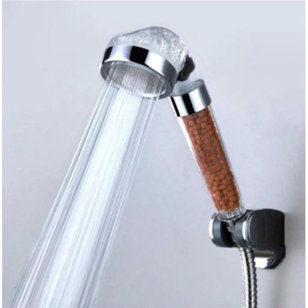 Vòi tắm hoa sen tăng áp có lọc nước công nghệ NaNo + Dây