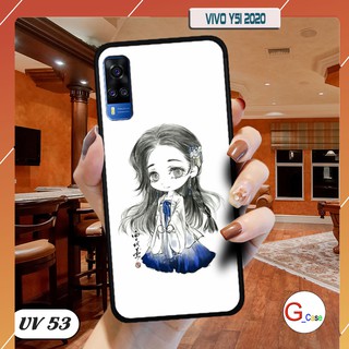 Ốp điện thoại Vivo Y51 2020 lưng nhám viền cao su dẻo in hình
