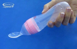 Bình Thìa Ăn Dặm Silicon An Toàn Cho Bé