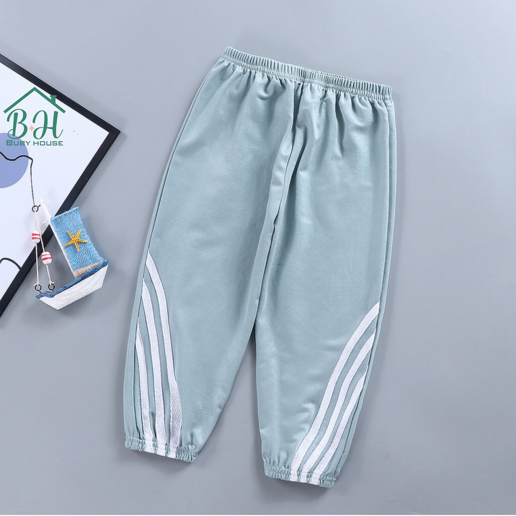 Quần cotton cho bé Buby House Q02 chất cotton 100% mềm mát, kiểu dáng thời trang khỏe khoắn cho bé đi học, đi chơi