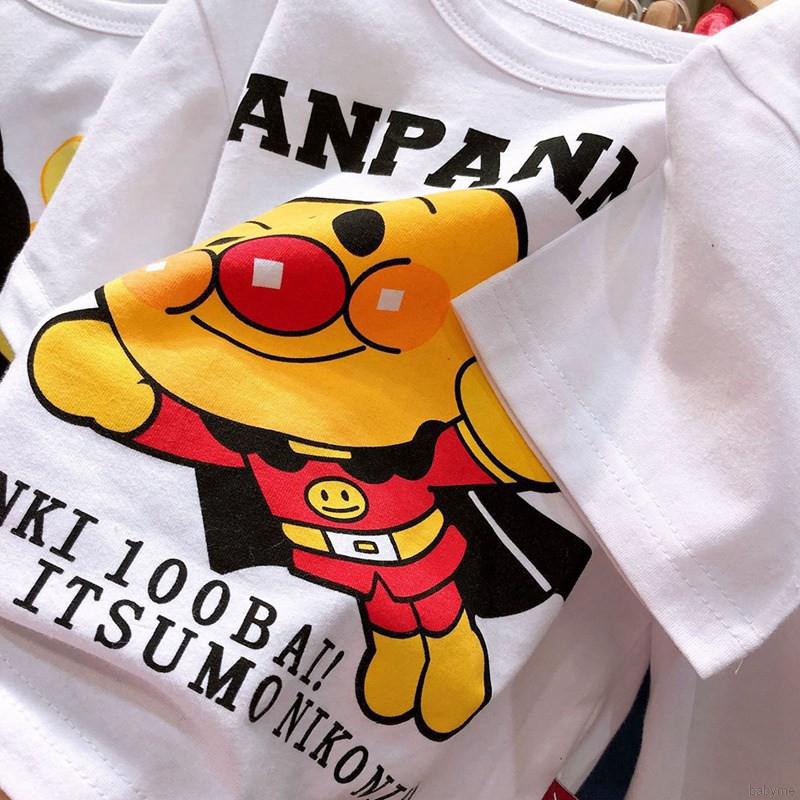 Set Áo Thun Ngắn Tay Cổ Tròn + Quần Jeans Ngắn Đáng Yêu Cho Bé