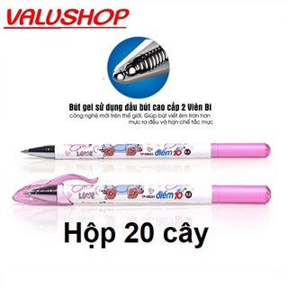 Bút gel Điểm 10 TP-GEL03 ngòi CAO CẤP 2 VIÊN BI 0.5mm