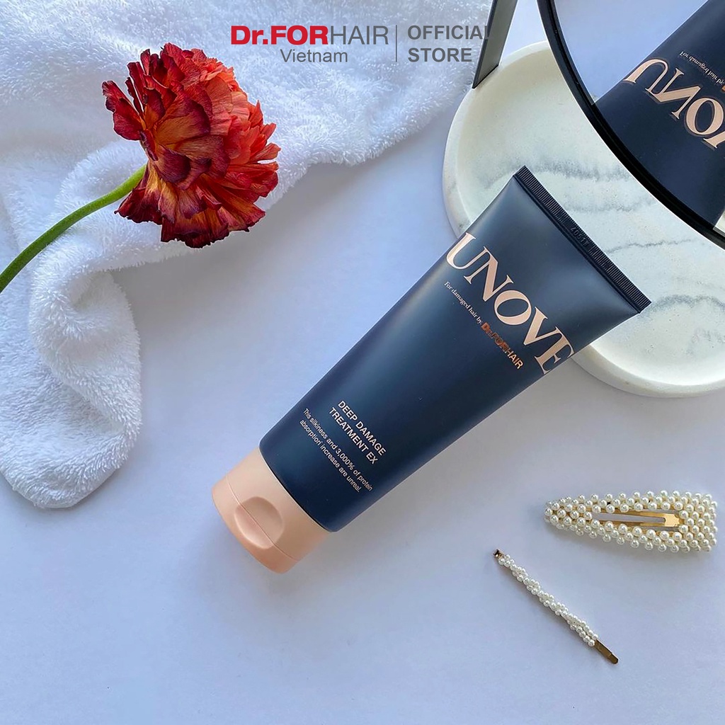 Combo gói dùng thử dầu xả nuôi dưỡng chăm sóc tóc khô và hư tổn nặng DR.FORHAIR UNOVE Deep Damage Treatment EX