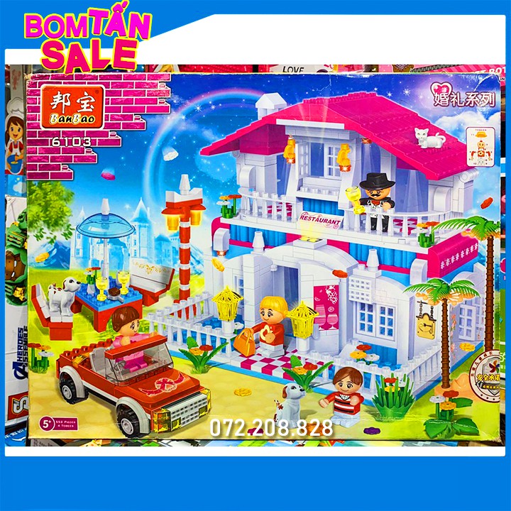 Lego Friends Ban Bao 6103 / 552 Mảnh ghép 🍀 Bộ Lego Xếp Hình Nhà Hàng Ban Bao