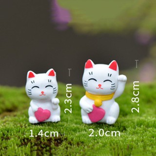 Mèo Thần Tài may Mắn Trang Trí Cây Cảnh