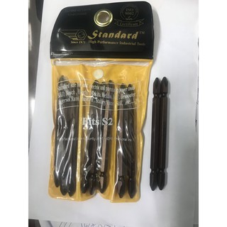 Combo 10 mũi vít 2 đầu nâu dài 110mm standard