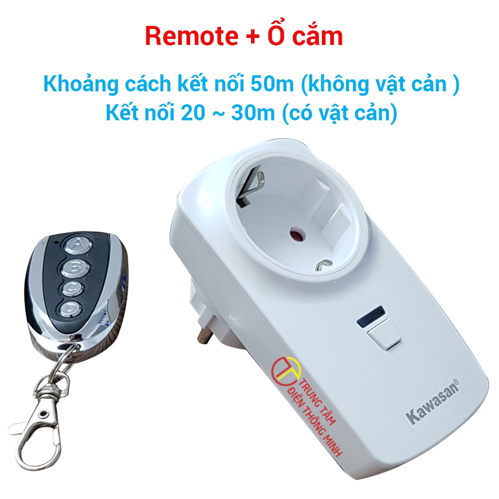 Ổ cắm điện điều khiển từ xa qua Remote KW-TB02C