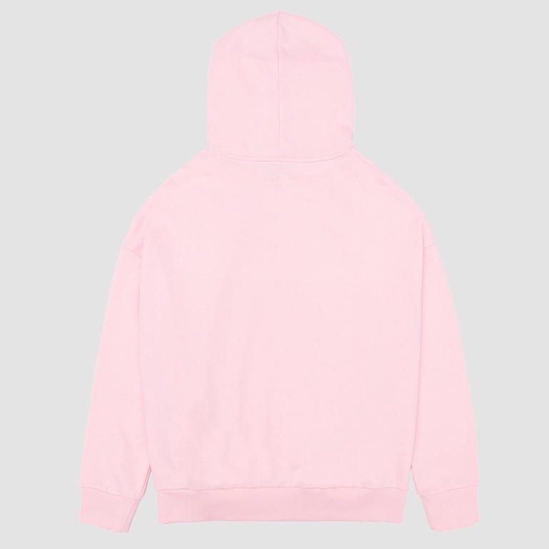 Áo dài có mũ dáng rộng unisex CIAO Pink Adieu Essential Hoodie