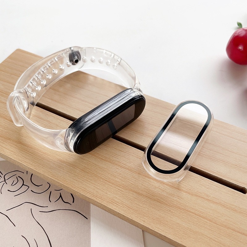 Kính Miếng Dán Bảo Vệ Màn Hình + Phim Dán Bảo Vệ Cho Đồng Hồ Thông Minh Xiaomi Mi band 7 6 5 4 Miband 7 6 5 NFC Ốp