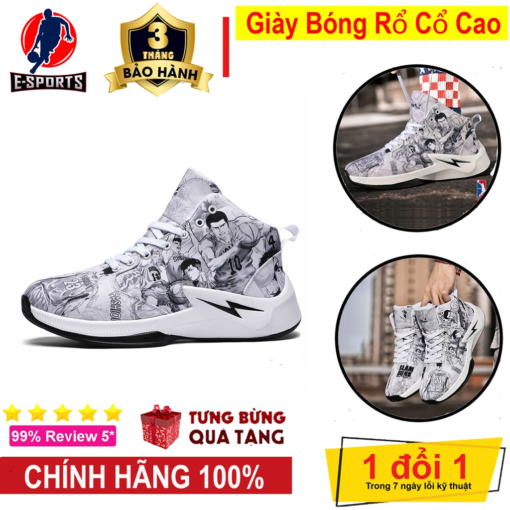 Giày Bóng Rổ Cổ Cao Slamdunk 💥Chính Hãng💥 Giày bóng rổ Nam Cao Cấp