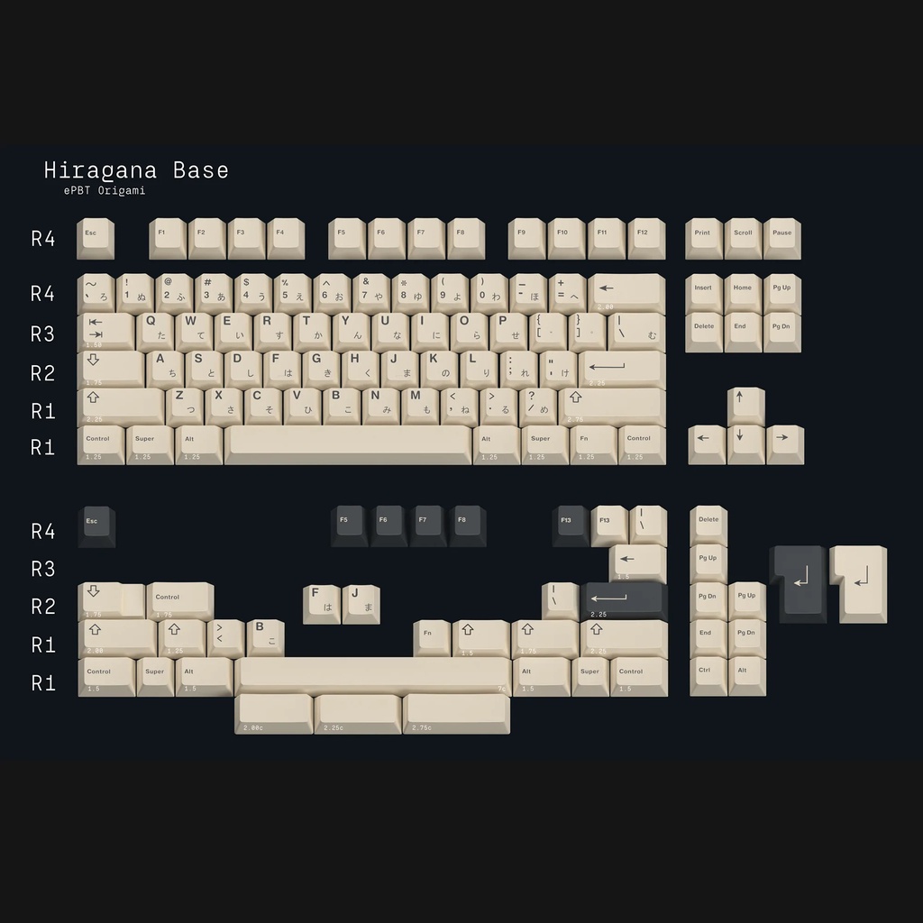 [RESTOCK] EPBT ORIGAMI Keycaps PBT Cherry Keycaps Accents Kit