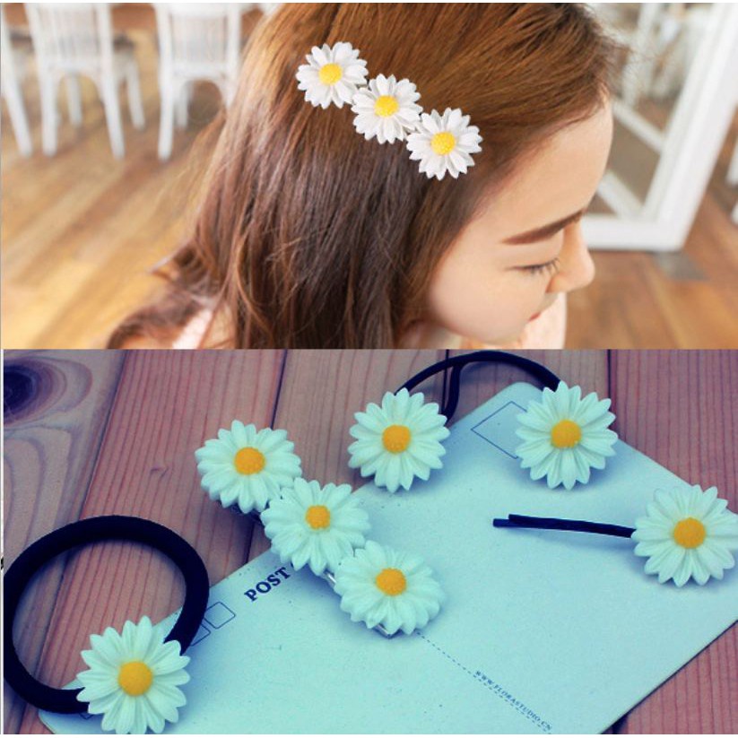 Buộc Tóc - Cài Tóc Hoa Cúc Hàn Quốc    Clovershop68