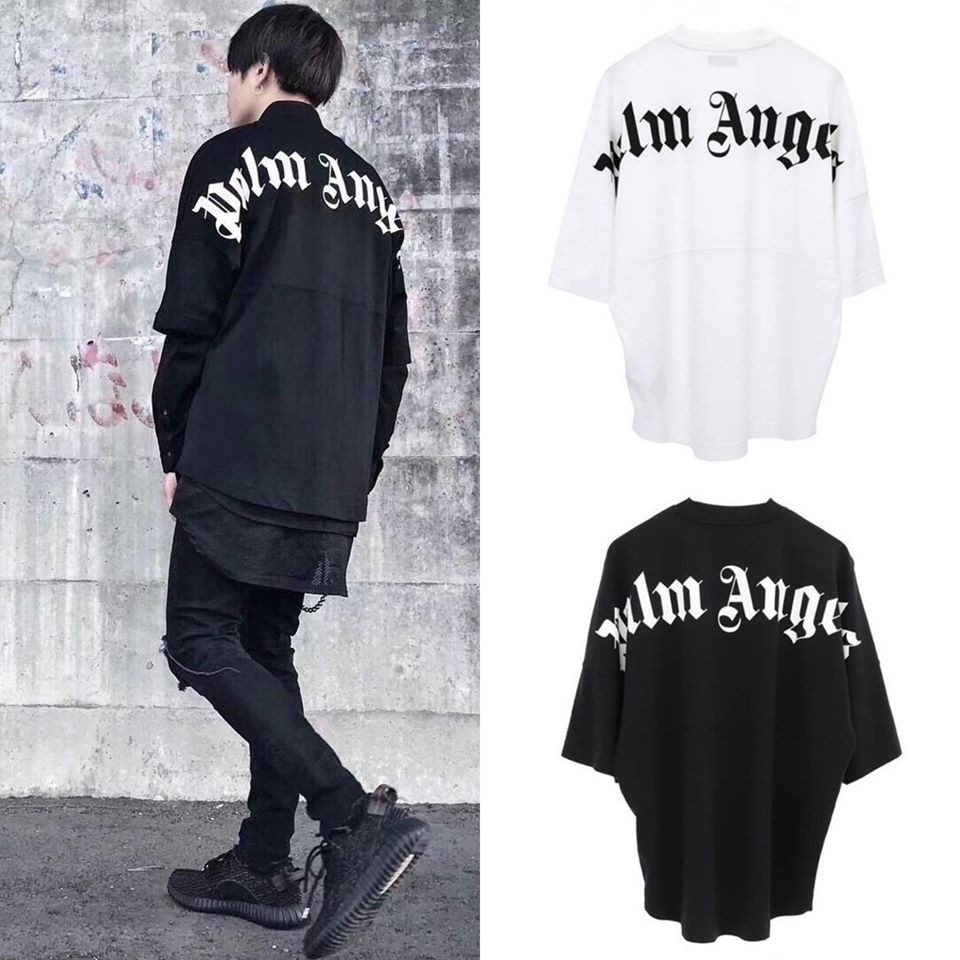 Áo phông nam nữ palm angels form rộng tay lỡ đẹp, áo thun palm angels form rộng tay lỡ unisex cotton - chất đẹp