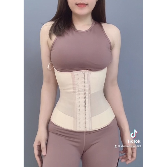 ( TẶNG THANH NỐI + LÓT LINER ) Đai nịt bụng vitalatex SIÊU SIẾT EO che mỡ lưng