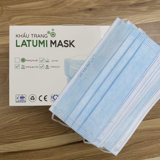 Khẩu Trang ⚜️LATUMI⚜️ Khẩu Trang Y Tế Ngăn Khói Bụi Và Vi Khuẩn