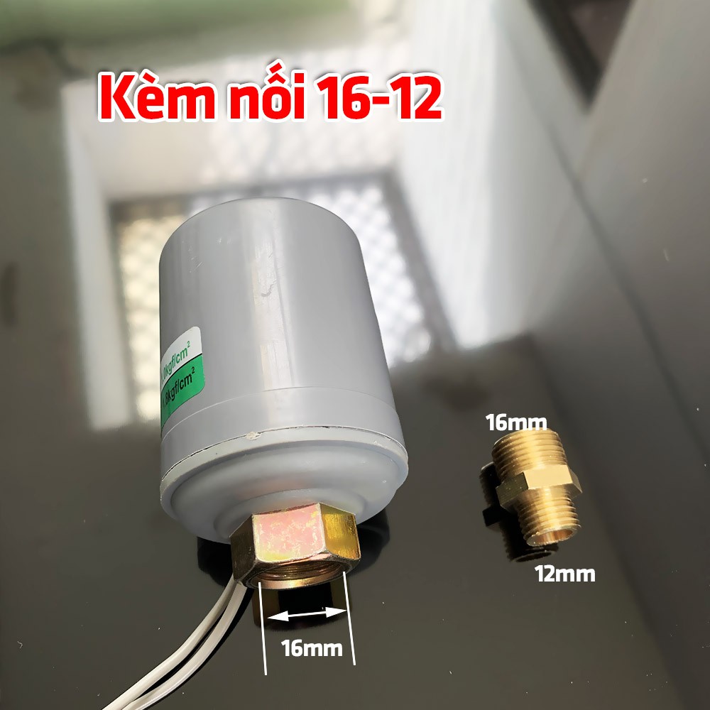 Rơ le relay rờ le van ngắt tự động máy bơm tăng áp loại tốt 12mm 16mm 21mm 1.8kg