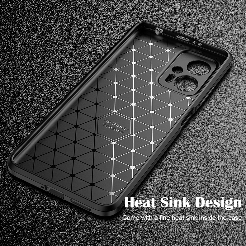 Ốp điện thoại Lenuo TPU sợi cacbon thời trang cho Xiaomi Poco X4 GT 5G/ Redmi Note 11T Pro