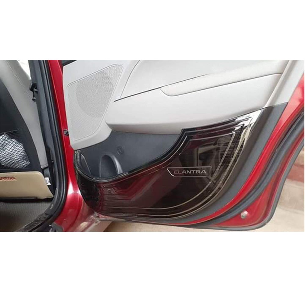 Ốp chống xước Tapli cánh cửa xe Huyndai Elantra 2016 - 2017- 2018- 2019- 2020- 2021- 1 bộ 4 chiếc Hàng titan cao cấp