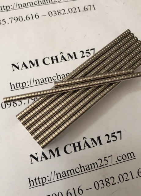 [Xả Kho] 60 viên nam châm 4x2 mm, nam châm trắng đất hiếm lực hút mạnh.