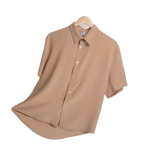 Áo Sơ Mi Nam Nữ Tay Ngắn Unisex Vải Đũi Lụa Chống Nhăn Thoáng Mát QTSM01 | BigBuy360 - bigbuy360.vn