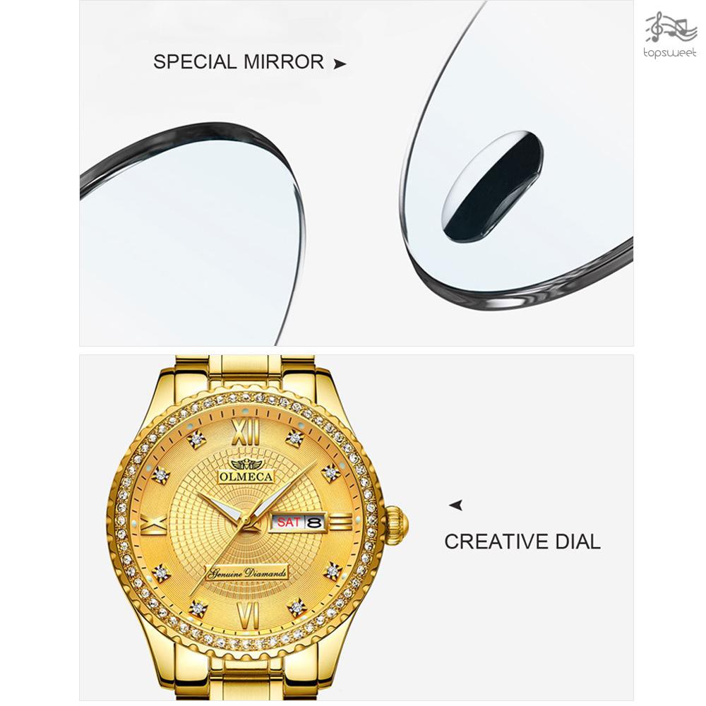 Đồng Hồ Nam Dây Thép Không Gỉ Thời Trang 3atm