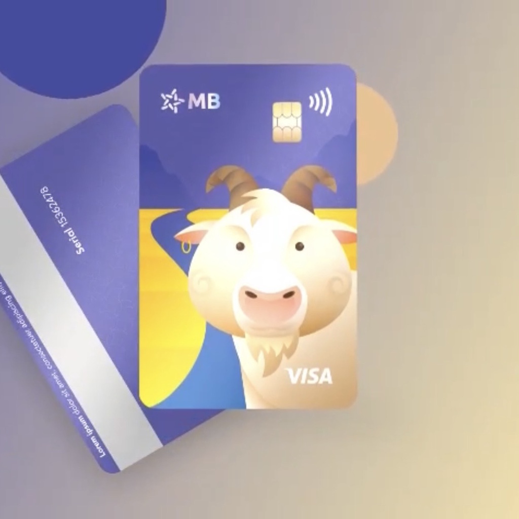 Thẻ hình 12 Con Giáp, thẻ MBBank - Phiên bản limited, Thẻ ATM VISA MB bank, MB Hi Collection