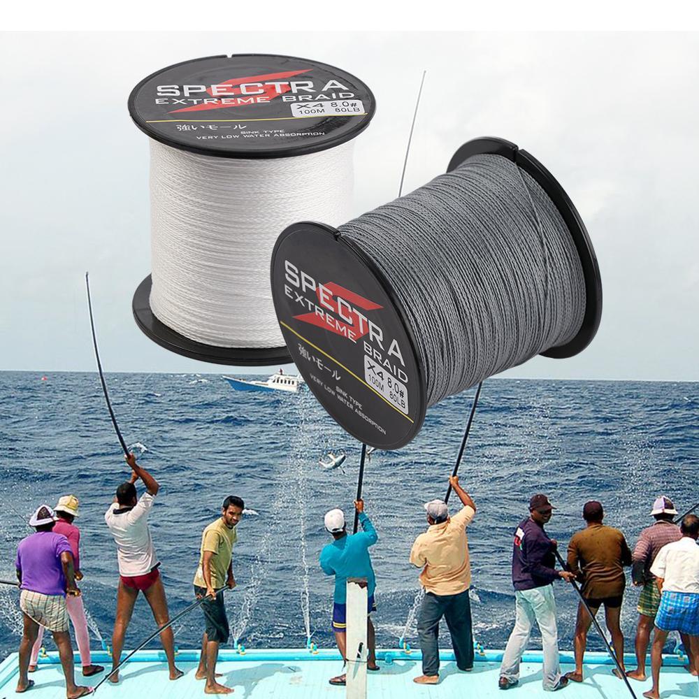 MUVAKO Cuộn Dây Câu Cá Bện Sợi PE Kích Thước 6-80LB Mới