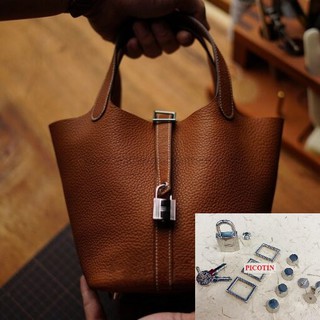 Khoá túi H Picotin luxury- phụ kiện làm đồ da túi ví handmade