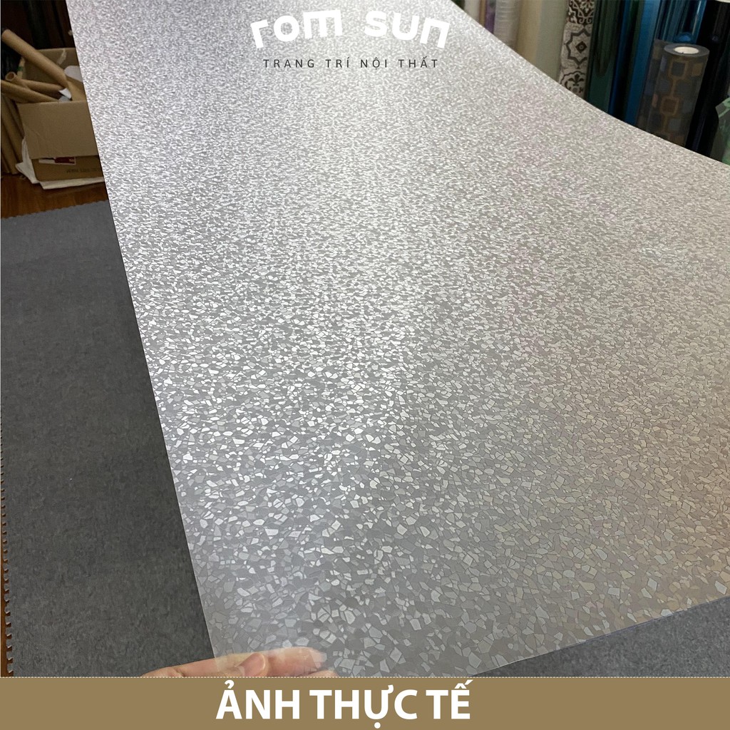 Decal dán kính mờ dày, giấy dán cửa kính phòng tắm mờ 3D