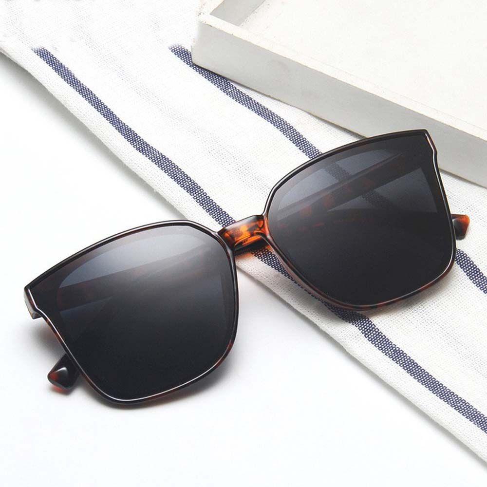 Kính Mát Nam Chống Tia UV400 Tròng Vuông Màu Đen