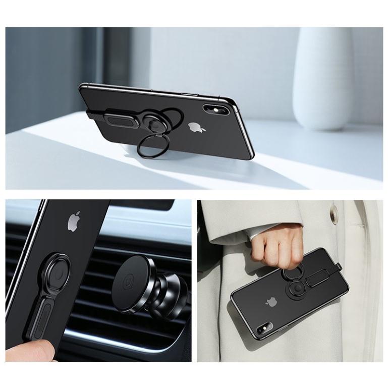 Sạc mini mở rộng 2 in 1 kèm giá đỡ điện thoại