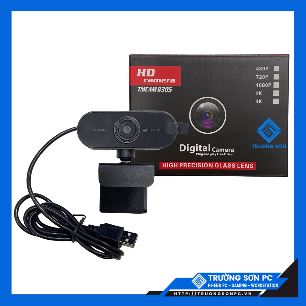 Webcam Máy Tính PC Full HD | Webcam Học Online, Giảng dạy, Livestream Cho Máy Tính Bàn Và Laptop