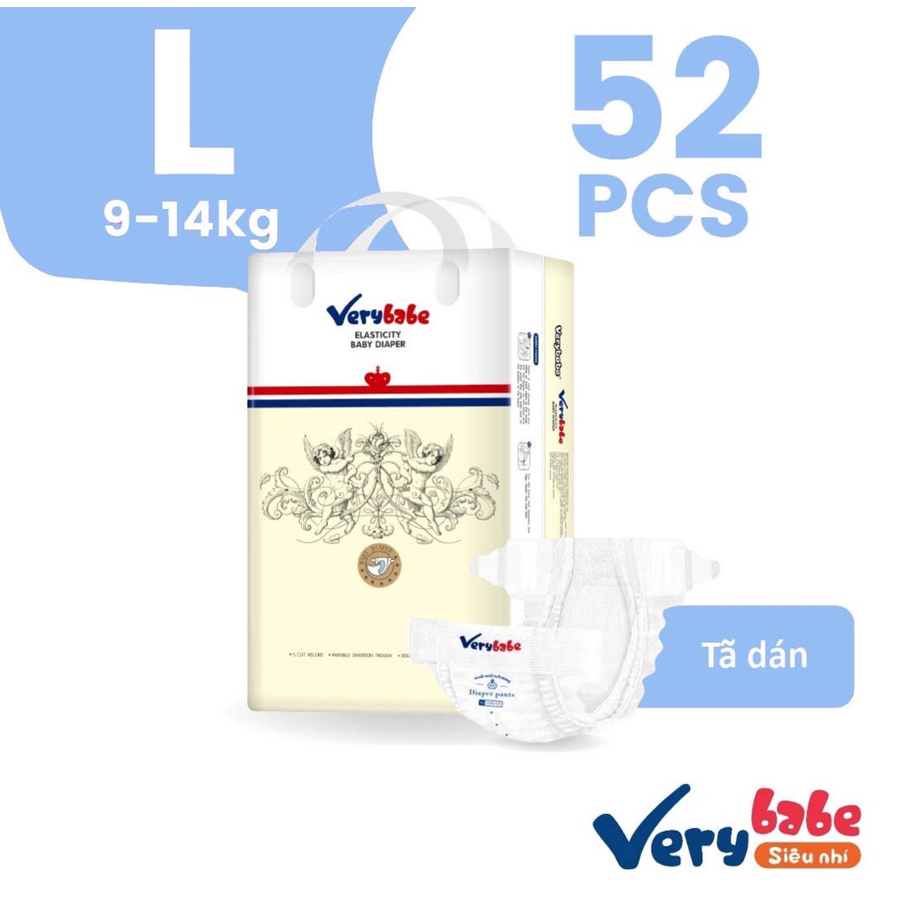 Bỉm /Tã Dán/Quần Verybabe đủ size S66/M58/L52/L50/XL46/XXL44