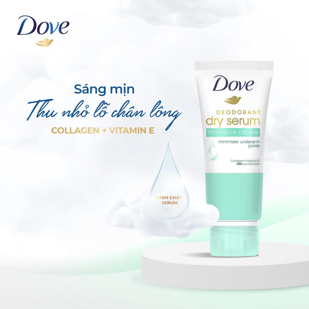 Kem Khử Mùi Dove Tinh Chất Serum Dưỡng Sáng 50ml