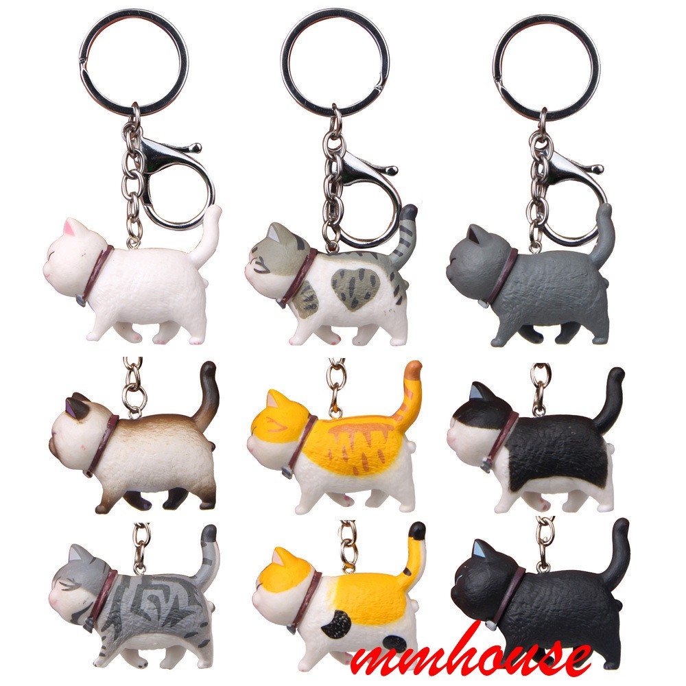 Móc khóa hình dạng mèo dễ thương xinh xắn