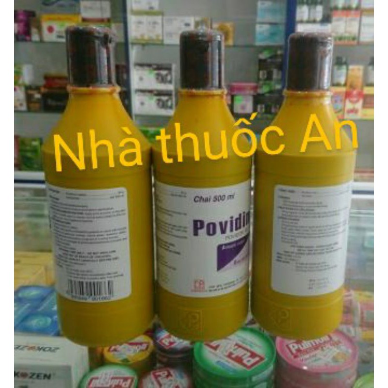 Dung dịch Povidin 10% 500ml hỗ trợ tẩy rửa