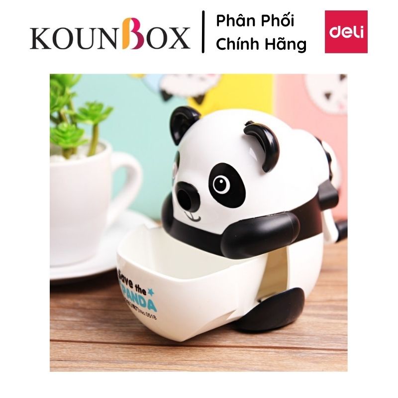 Chuốt bút chì hình con vật dễ thương Deli 518 - Hình Gấu Trúc