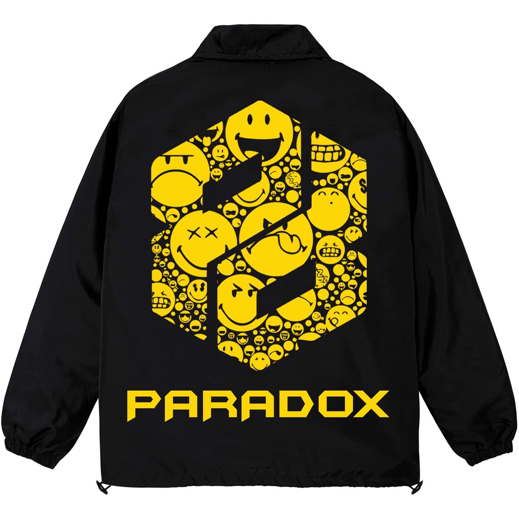 Áo khoác dù 2 lớp Paradox form rộng - Unisex - In hình - YELLOW SIMPER LOGO